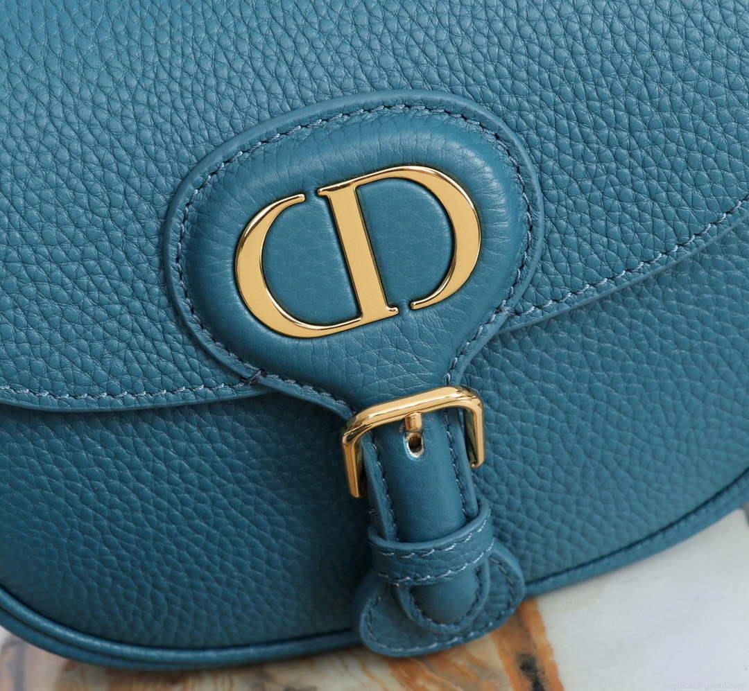 Dior M9317 Small bobby bag Blue Grained Calfskin