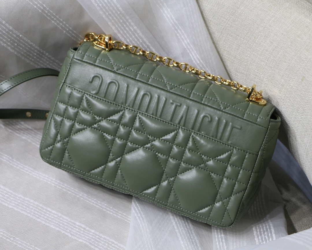 Dior M9242 Medium Quilted Macrocannage Calfskin Green