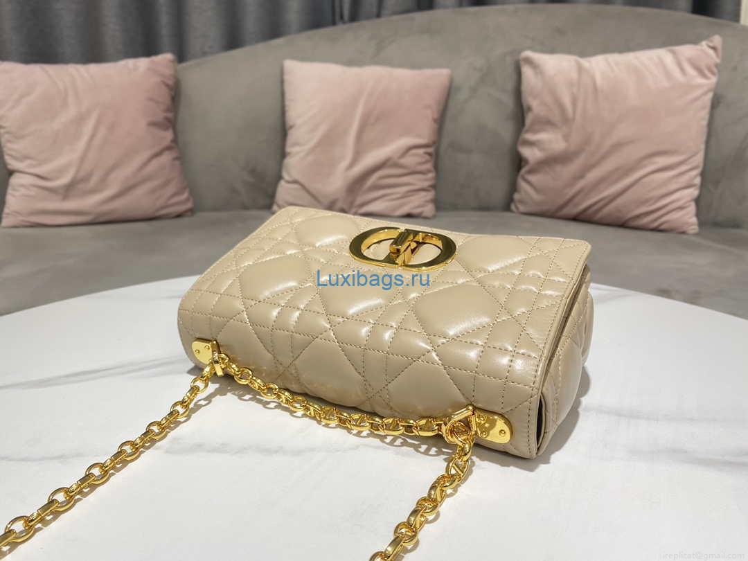 Dior M9242 Medium Quilted Macrocannage Calfskin Yellow