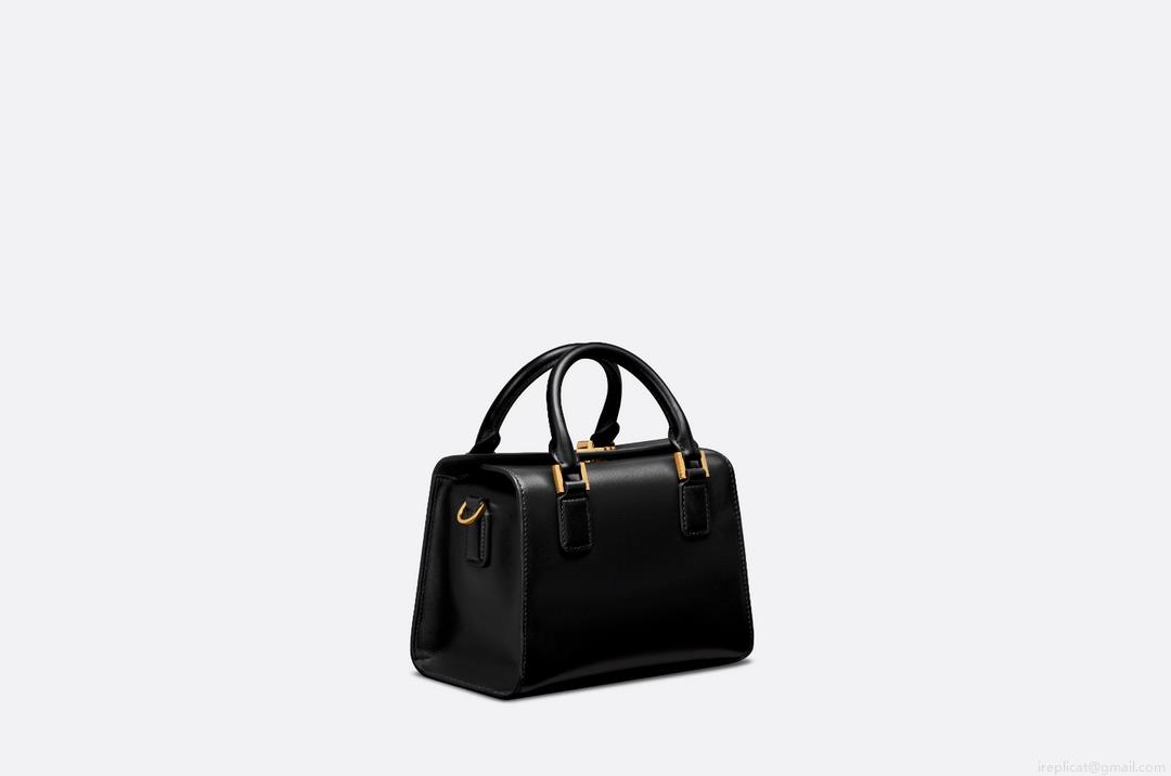 Dior M8671UBEQ_M900 Small boston bag black box calfskin