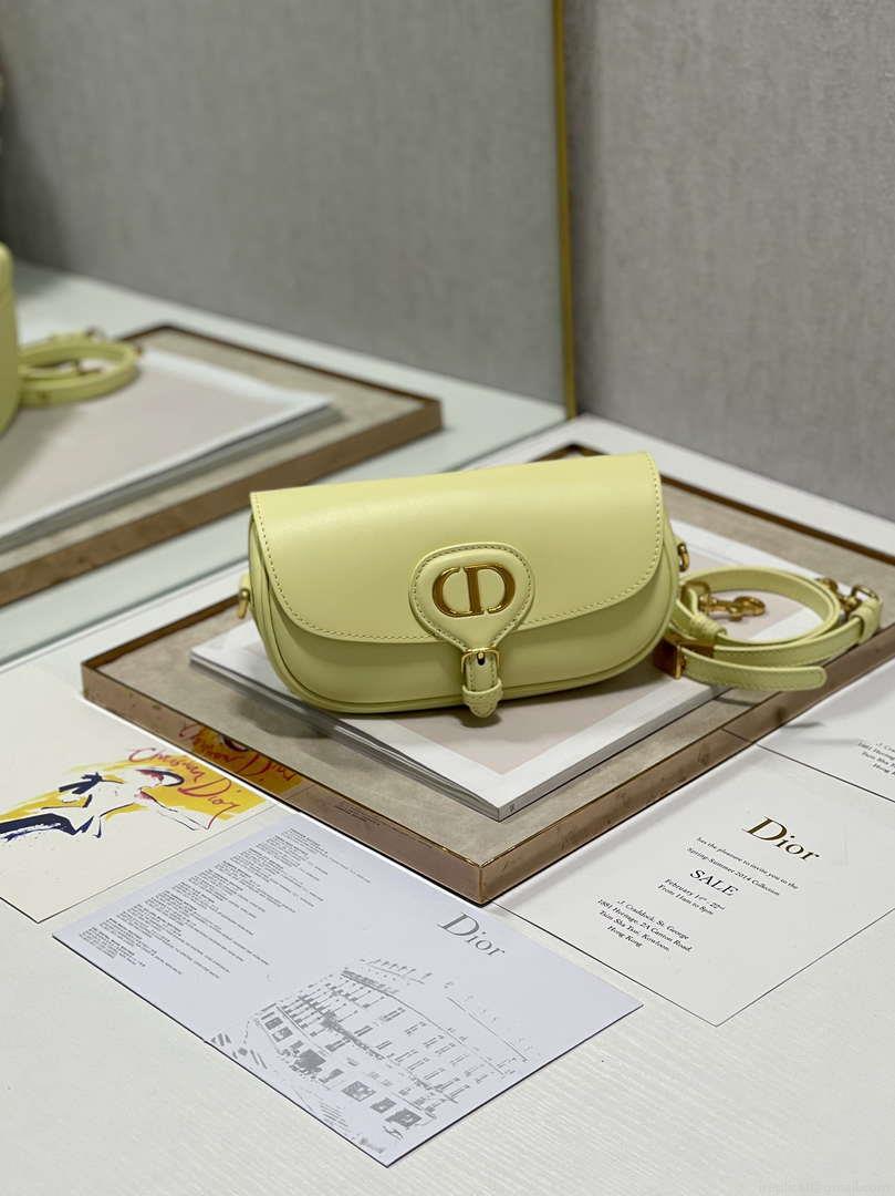 Dior M9317S Crossbody Small Bobby EAST-WEST Bag Smooth Calfskin Yellow