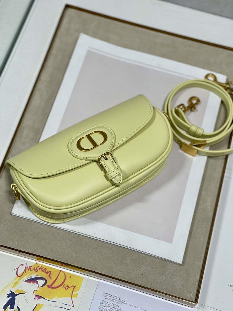 Dior M9317S Crossbody Small Bobby EAST-WEST Bag Smooth Calfskin Yellow