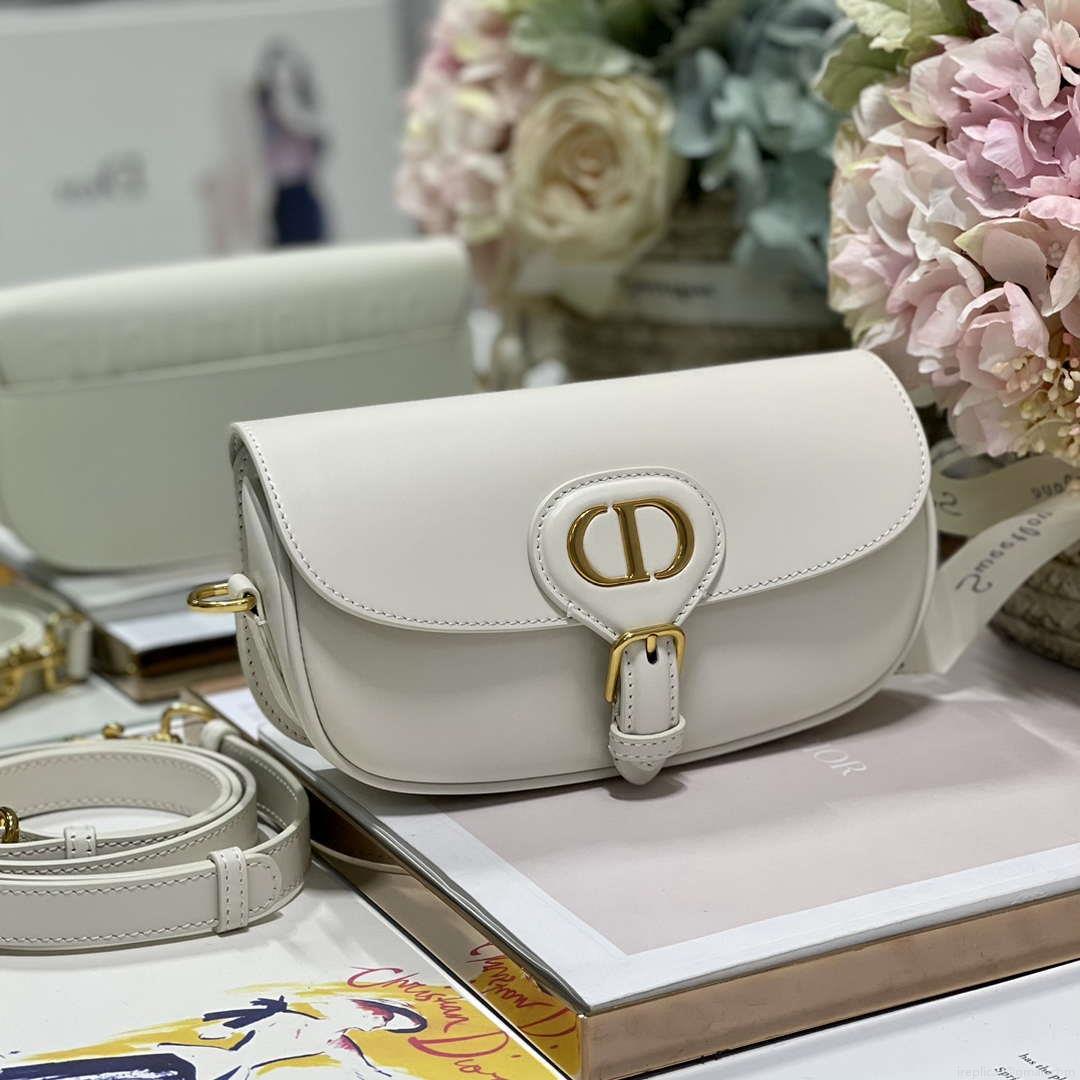 Dior M9317S Crossbody Small Bobby EAST-WEST Bag Smooth Calfskin White