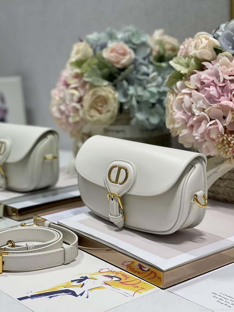 Dior M9317S Crossbody Small Bobby EAST-WEST Bag Smooth Calfskin White