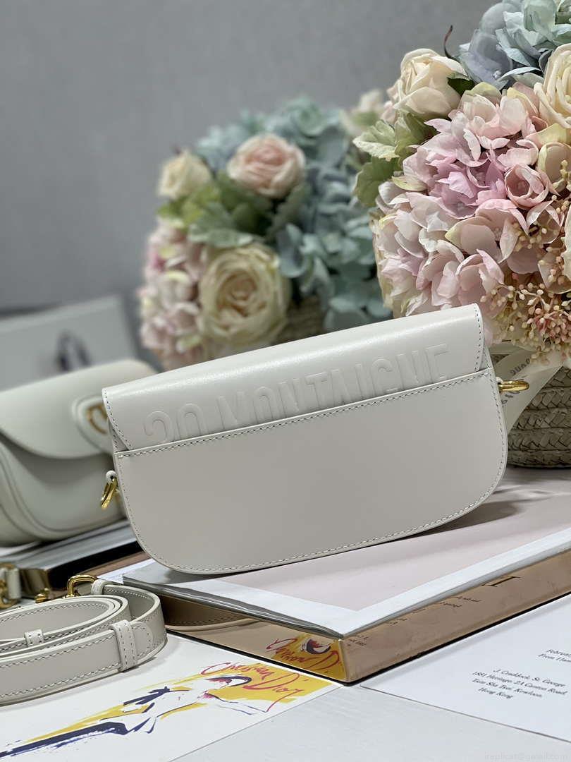 Dior M9317S Crossbody Small Bobby EAST-WEST Bag Smooth Calfskin White