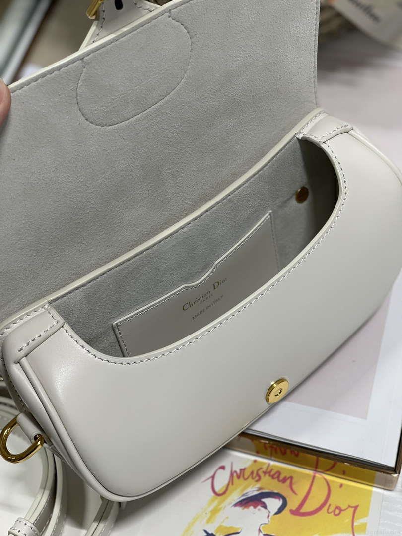 Dior M9317S Crossbody Small Bobby EAST-WEST Bag Smooth Calfskin White