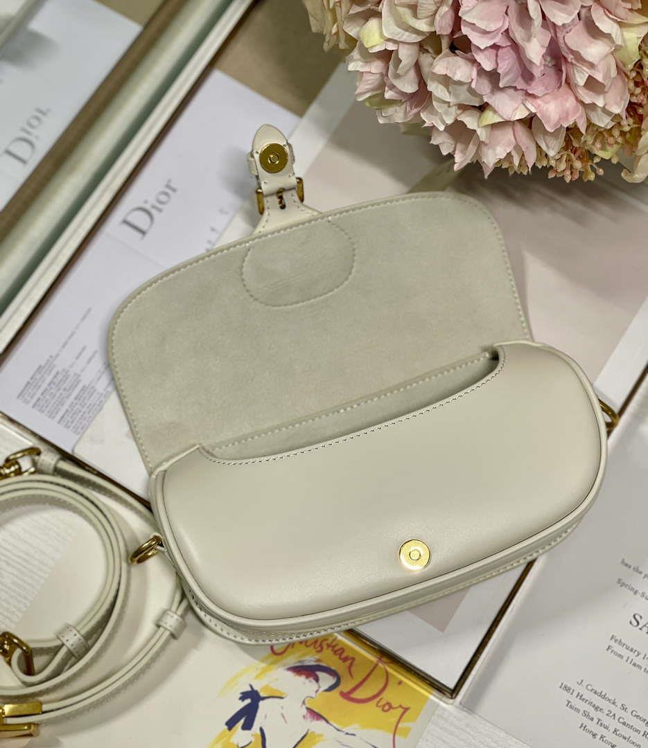 Dior M9317S Crossbody Small Bobby EAST-WEST Bag Smooth Calfskin White