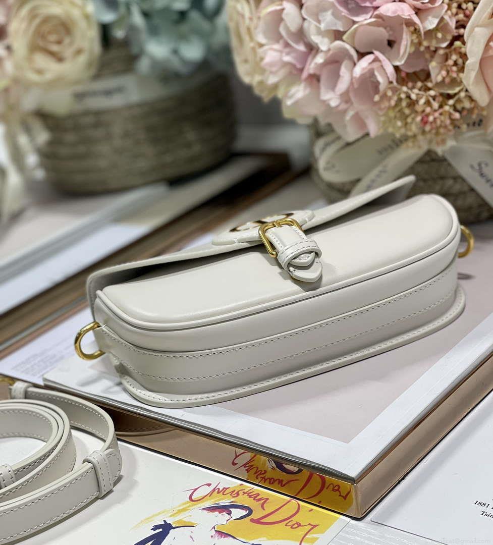 Dior M9317S Crossbody Small Bobby EAST-WEST Bag Smooth Calfskin White