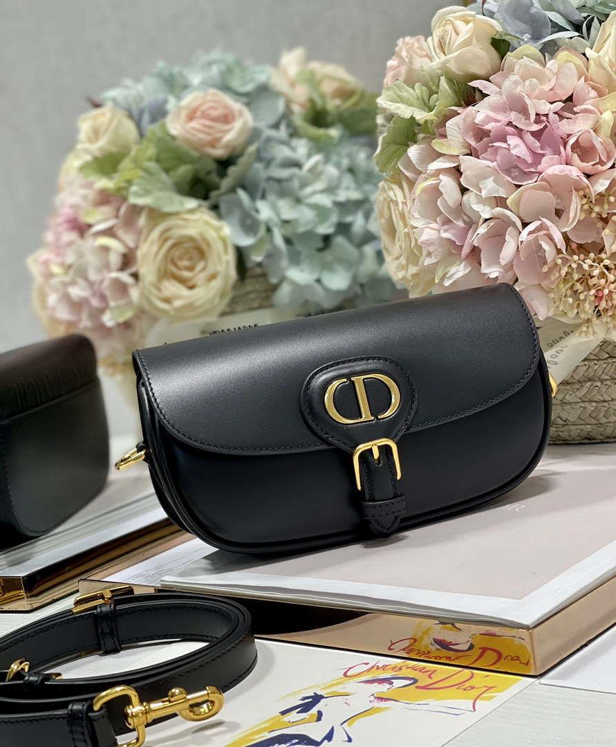 Dior M9317S Crossbody Small Bobby EAST-WEST Bag Smooth Calfskin Black