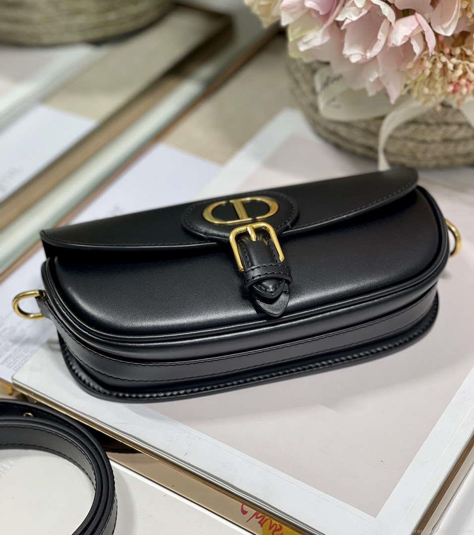 Dior M9317S Crossbody Small Bobby EAST-WEST Bag Smooth Calfskin Black