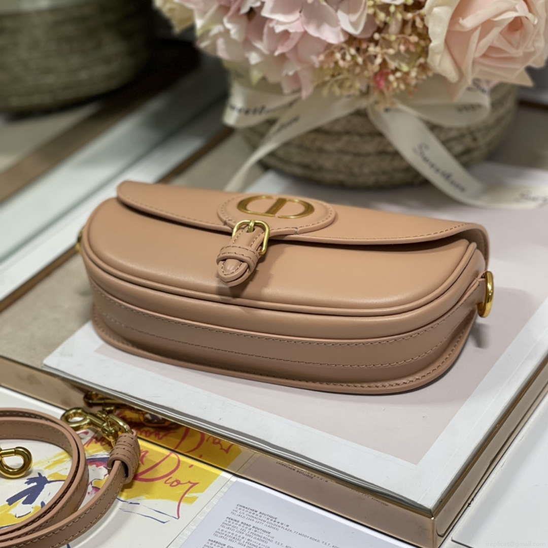 Dior M9317S Crossbody Small Bobby EAST-WEST Bag Smooth Calfskin Nude