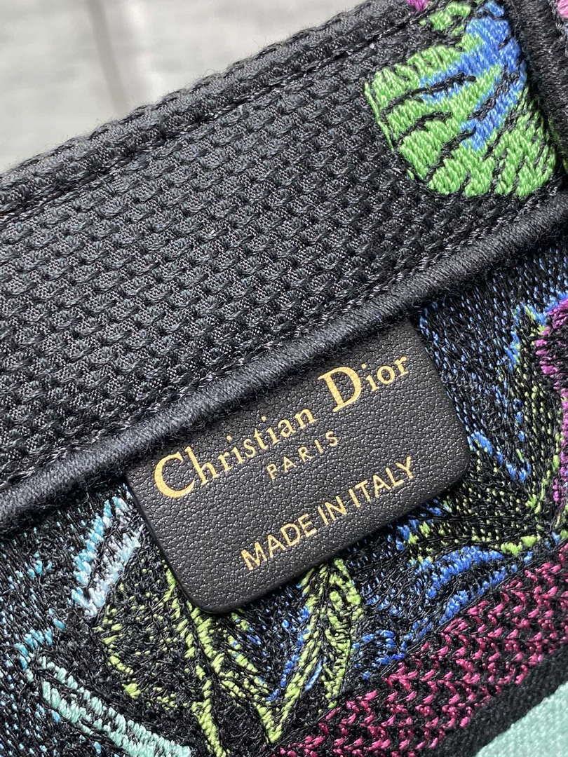 Dior M1265 Small Book Tote Toile de Jouy Sauvage Embroidery M9605