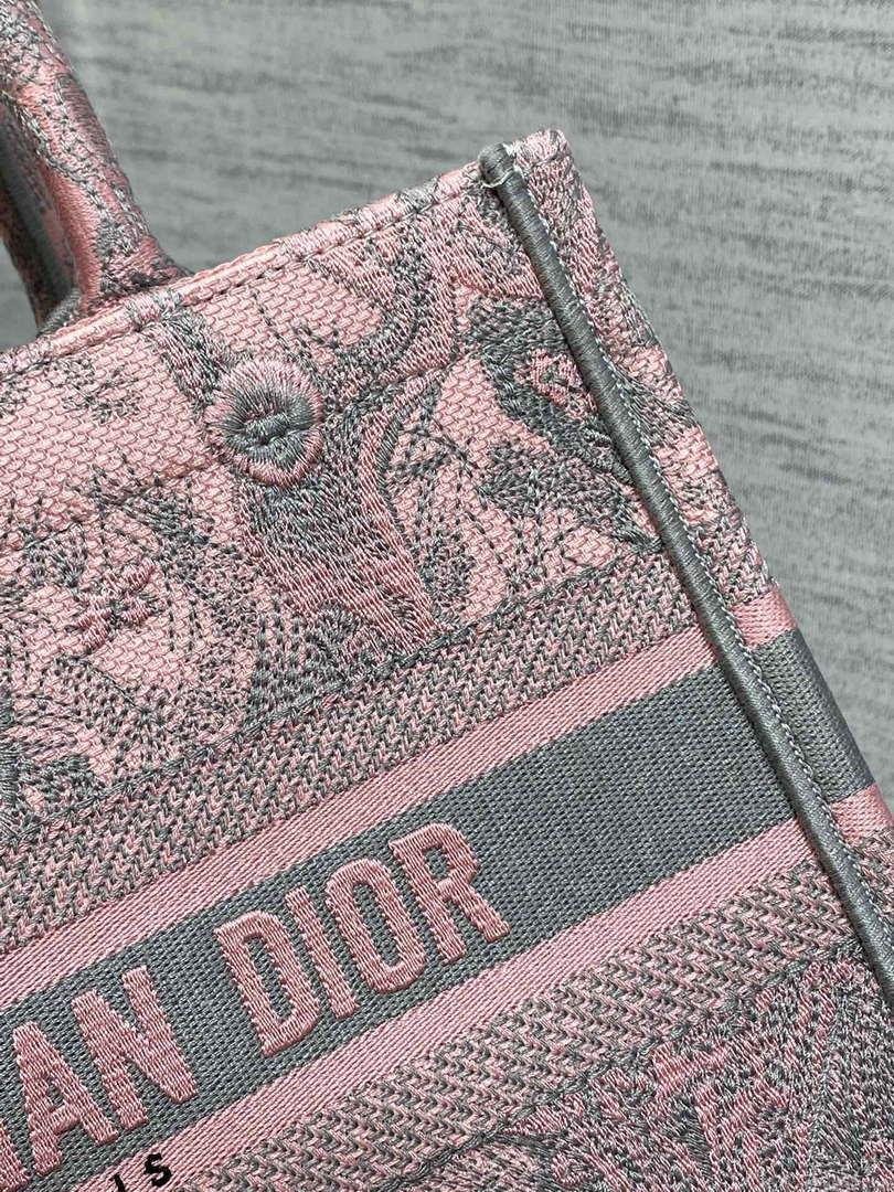 Dior M1265 Small Book Tote Toile de Jouy Sauvage Embroidery M9606