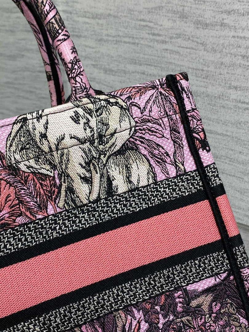 Dior M1265 Small Book Tote Toile de Jouy Sauvage Embroidery M9610