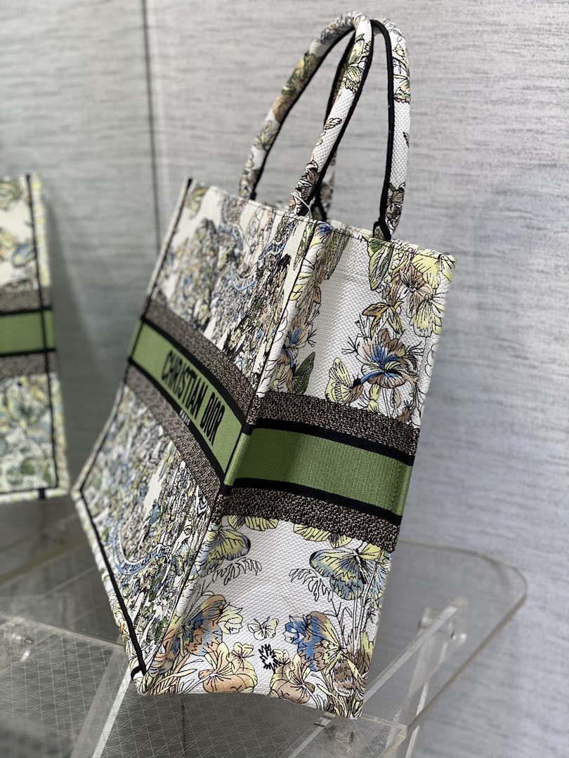 Dior M1286 Large Book Tote Butterfly Bandana Embroidery M105