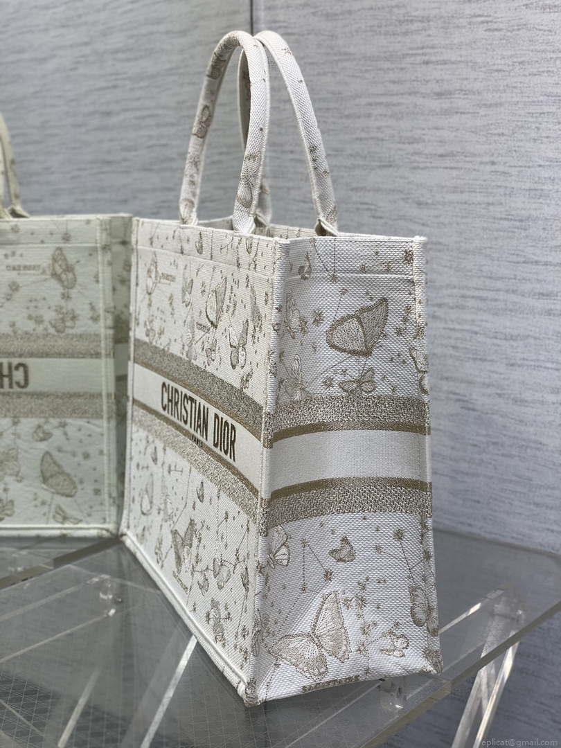 Dior M1286 Large Book Tote Butterfly Bandana Embroidery M109
