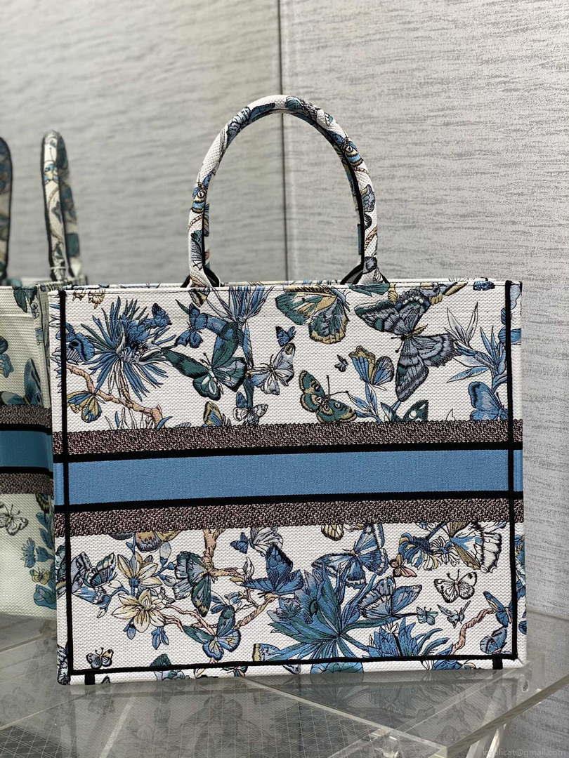 Dior M1286 Large Book Tote Butterfly Bandana Embroidery M120