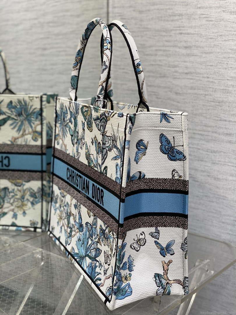 Dior M1286 Large Book Tote Butterfly Bandana Embroidery M120