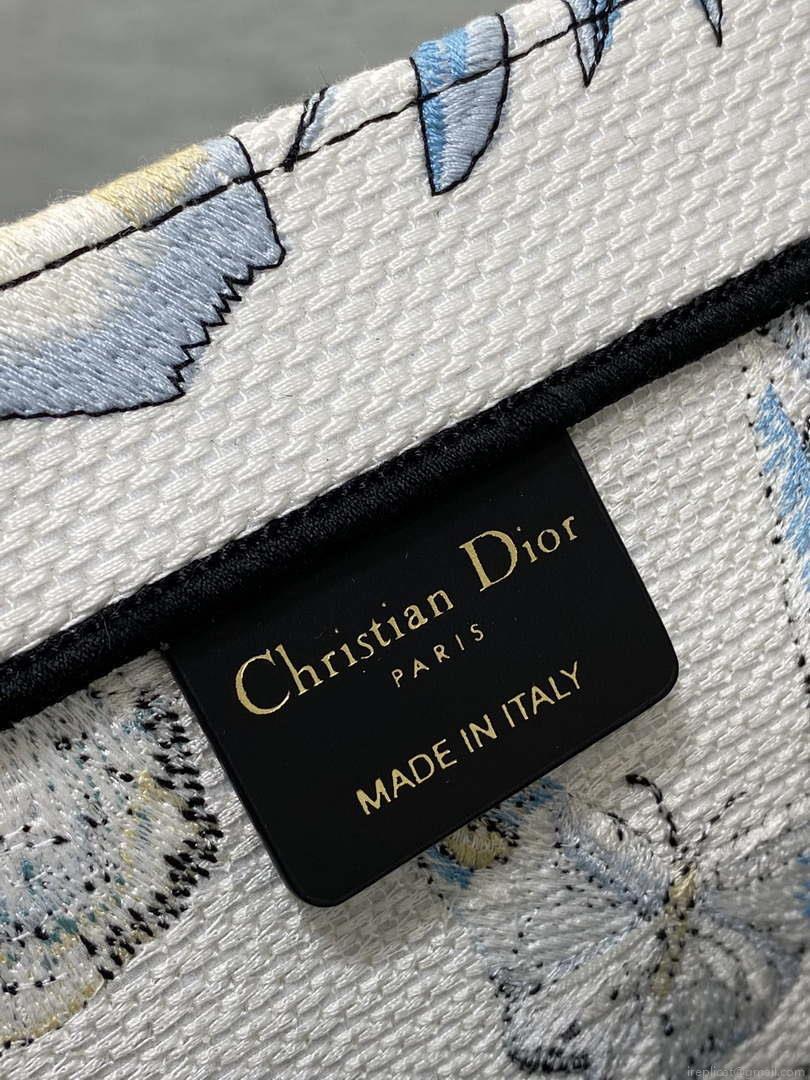 Dior M1286 Large Book Tote Butterfly Bandana Embroidery M120