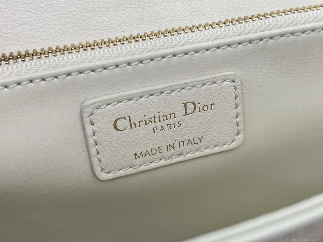 Dior M0997 My Dior Top Handle Bag Latte Cannage Lambskin