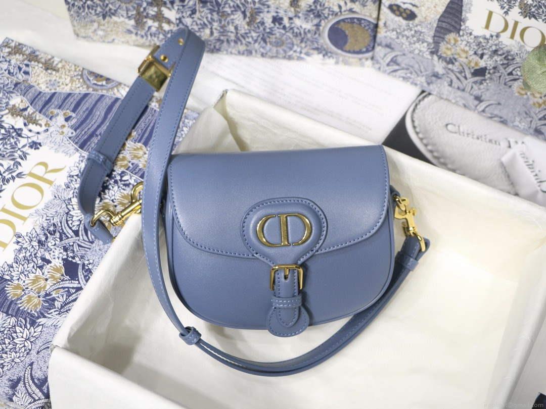 Dior M9317 Crossbody small dior Bobby bag Lake Blue box Calfskin