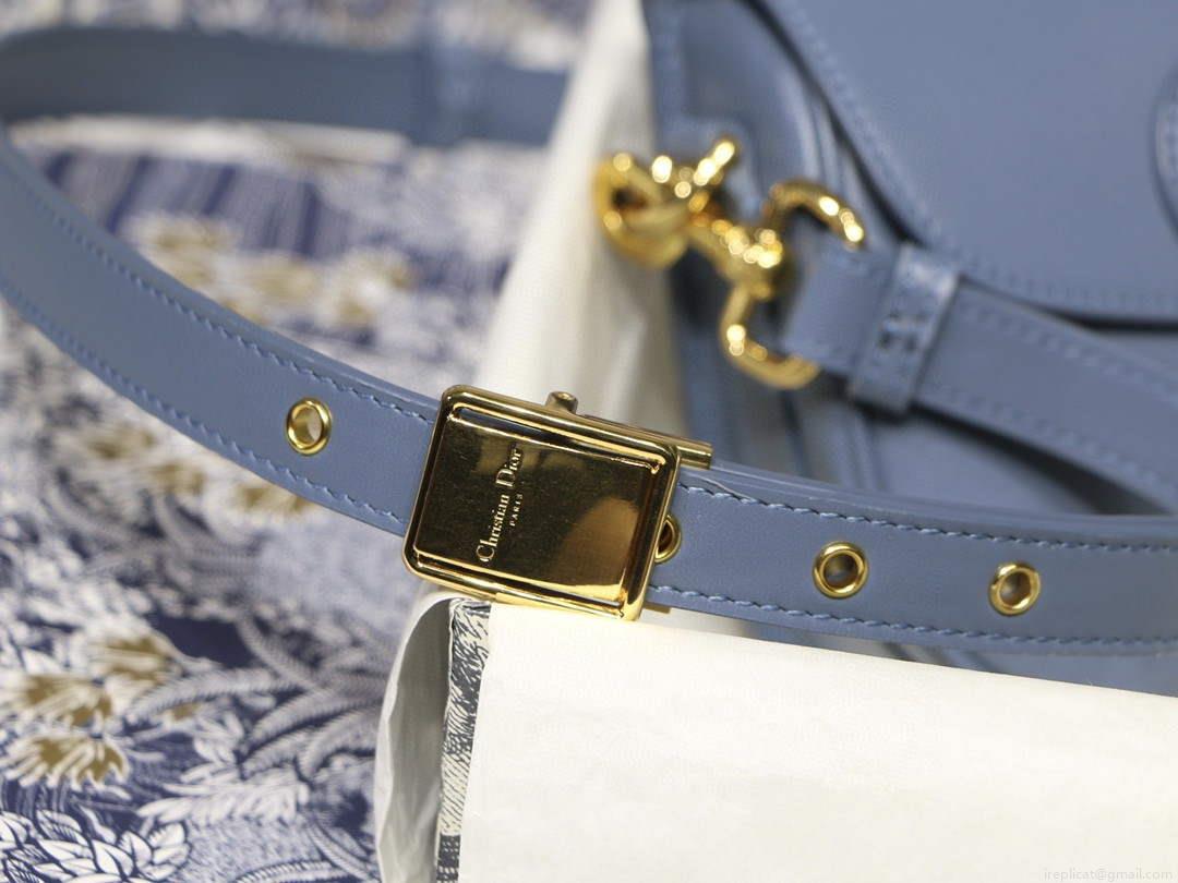 Dior M9317 Crossbody small dior Bobby bag Lake Blue box Calfskin
