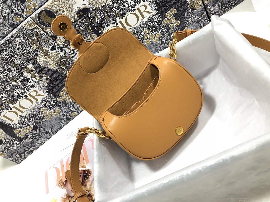Dior M9317 Crossbody small dior Bobby bag Tan box Calfskin