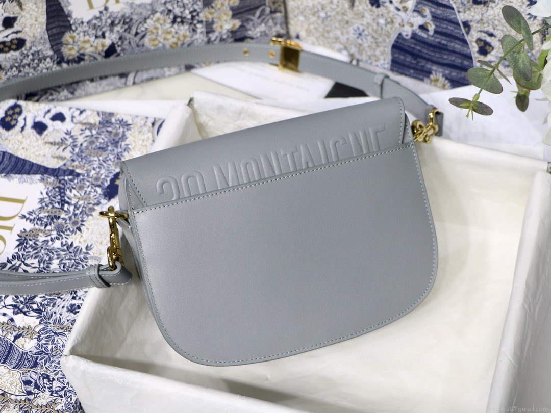 Dior M9319 Medium dior Bobby bag Grey box Calfskin