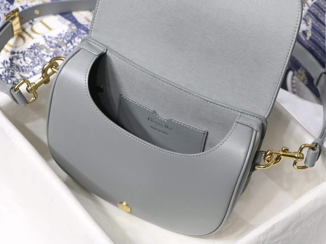 Dior M9319 Medium dior Bobby bag Grey box Calfskin
