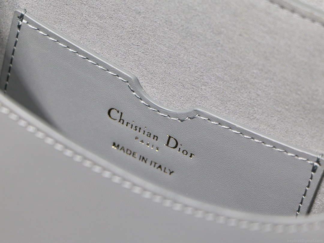 Dior M9319 Medium dior Bobby bag Grey box Calfskin