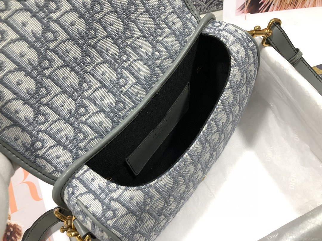 Dior M9317 Dior Bobby Medium Crossbody Bag Oblique Jacquard Light Green