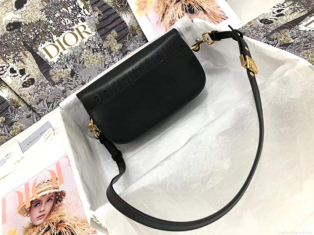 Dior M9327 dior Bobby bag East West Black Box Calfskin