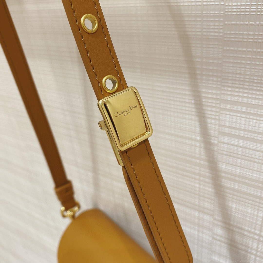 Dior M9327 dior Bobby bag East West Brown Box Calfskin