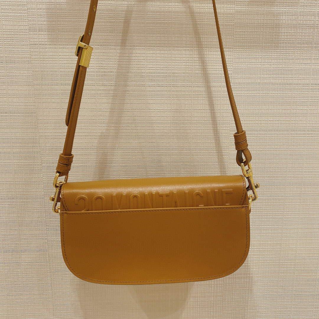 Dior M9327 dior Bobby bag East West Brown Box Calfskin