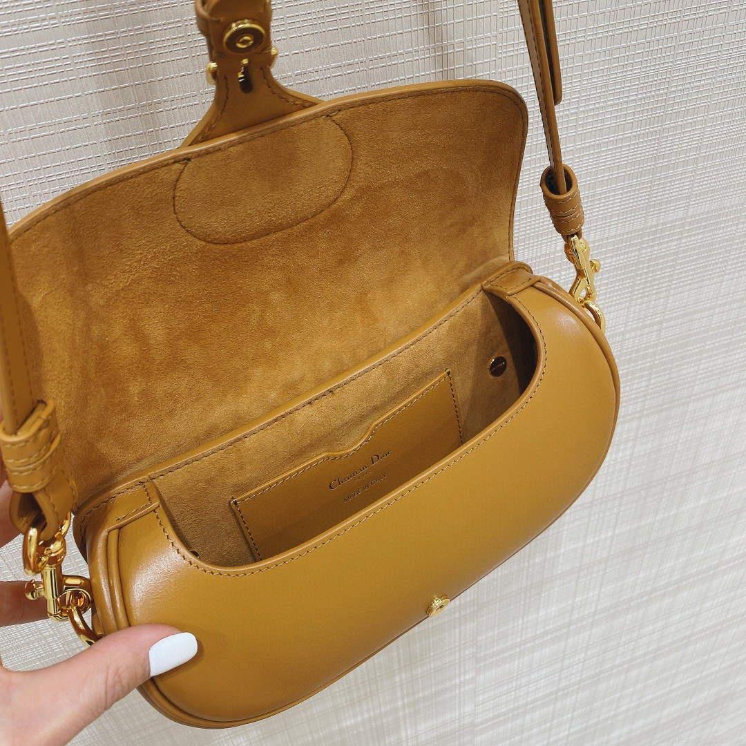 Dior M9327 dior Bobby bag East West Brown Box Calfskin