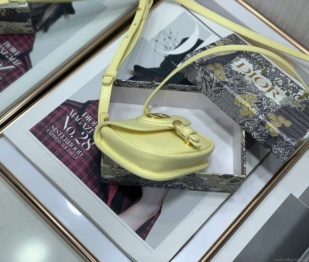 Dior M2278 Mini Bobby bag Yellow Box Calfskin