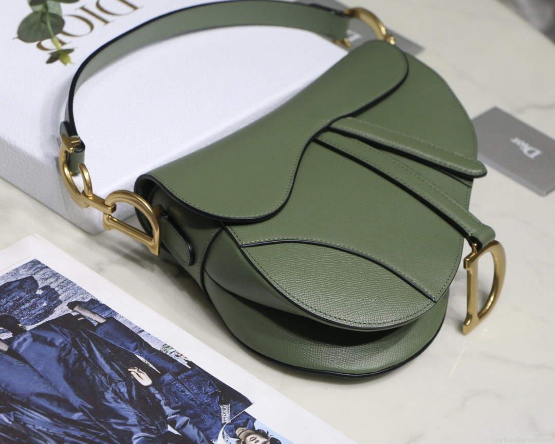 Dior M0446 Saddle Bag Dior Calfskin Bag Green