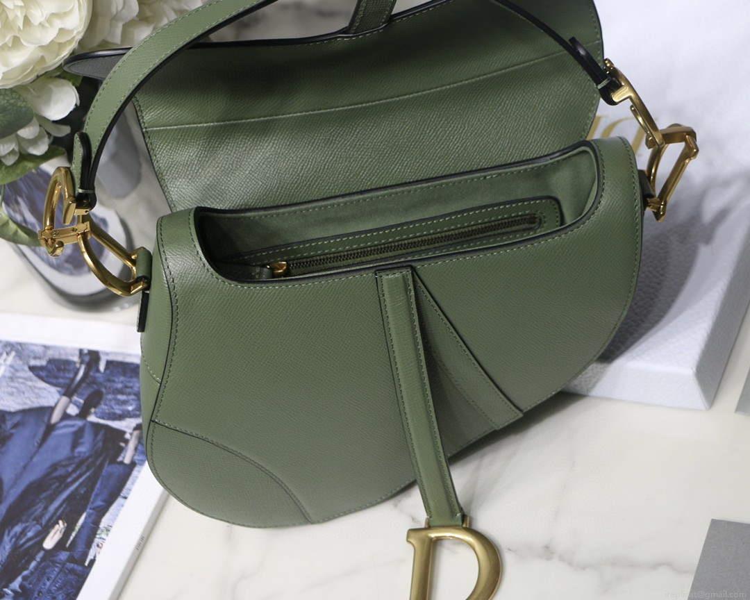 Dior M0446 Saddle Bag Dior Calfskin Bag Green