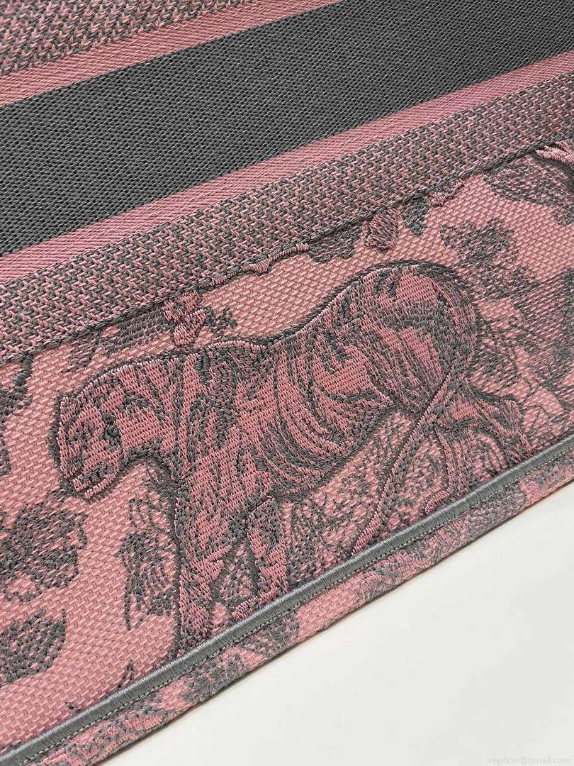 Dior Book Tote M1296 Medium Toile de Jouy Embroidery M0079