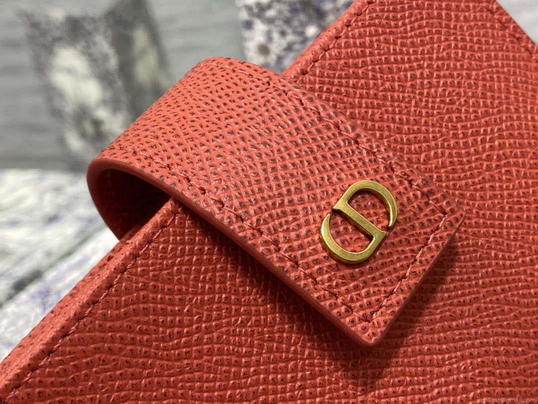 Dior 30 MONTAIGNE 5-Gate Card Holder Organ Card Holder S2058 Grained Calfskin D0015