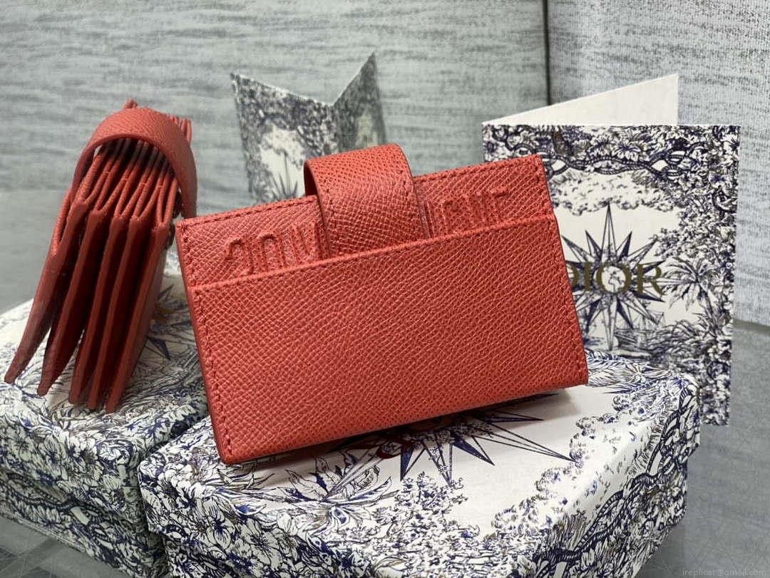 Dior 30 MONTAIGNE 5-Gate Card Holder Organ Card Holder S2058 Grained Calfskin D0015