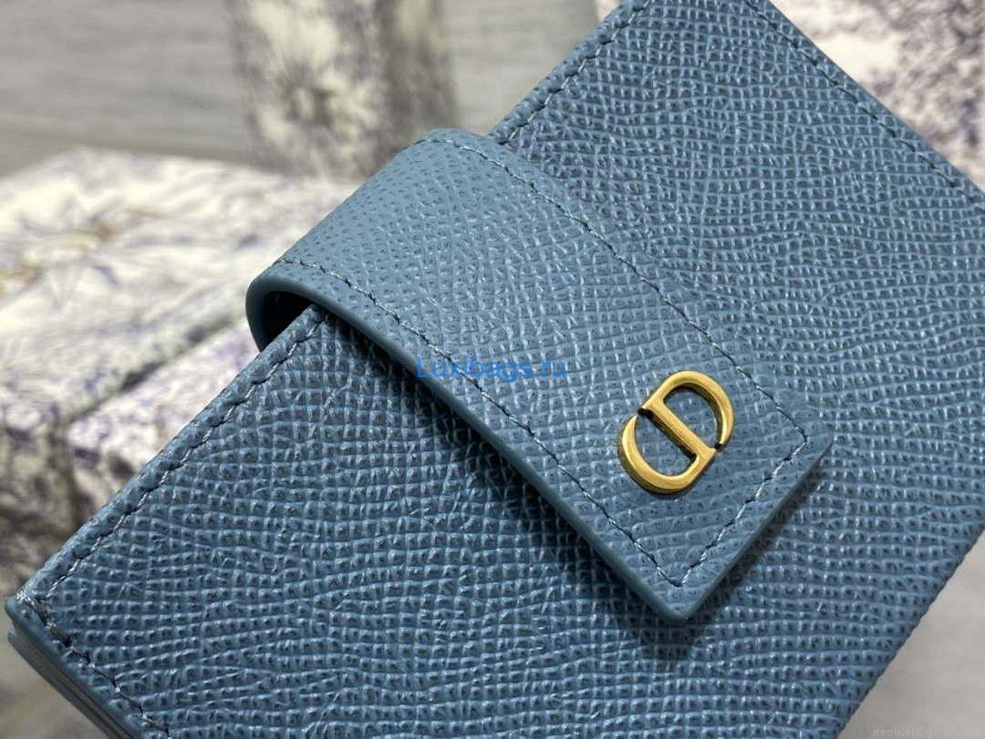 Dior 30 MONTAIGNE 5-Gate Card Holder Organ Card Holder S2058 Grained Calfskin D0016