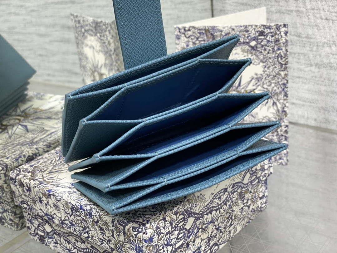 Dior 30 MONTAIGNE 5-Gate Card Holder Organ Card Holder S2058 Grained Calfskin D0016