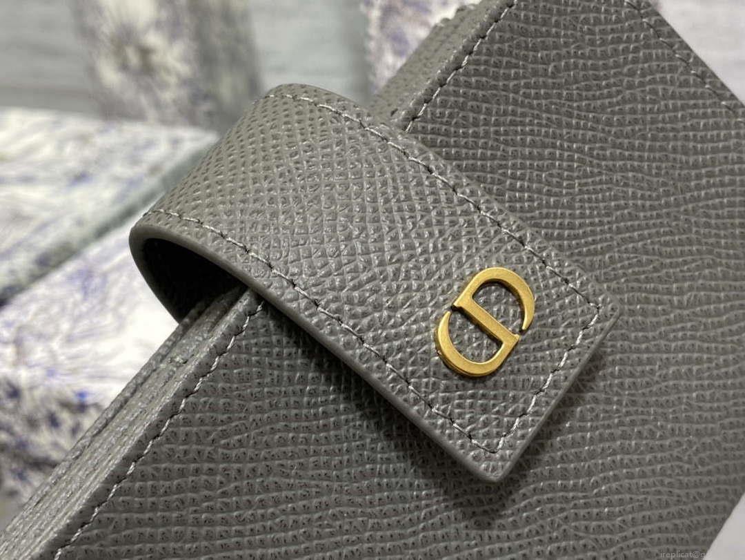 Dior 30 MONTAIGNE 5-Gate Card Holder Organ Card Holder S2058 Grained Calfskin D0017