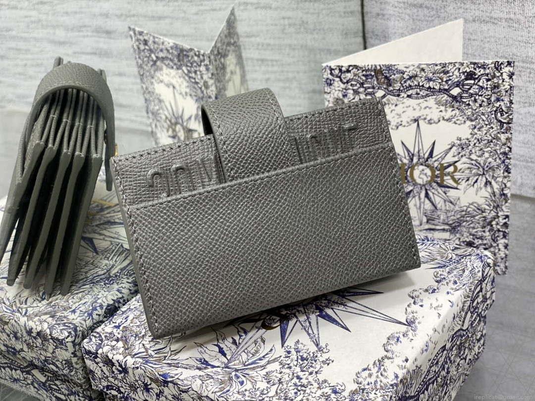 Dior 30 MONTAIGNE 5-Gate Card Holder Organ Card Holder S2058 Grained Calfskin D0017