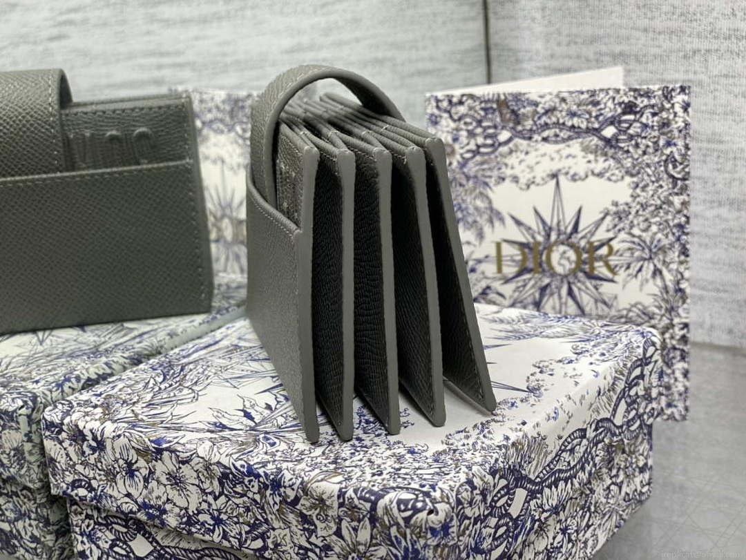 Dior 30 MONTAIGNE 5-Gate Card Holder Organ Card Holder S2058 Grained Calfskin D0017