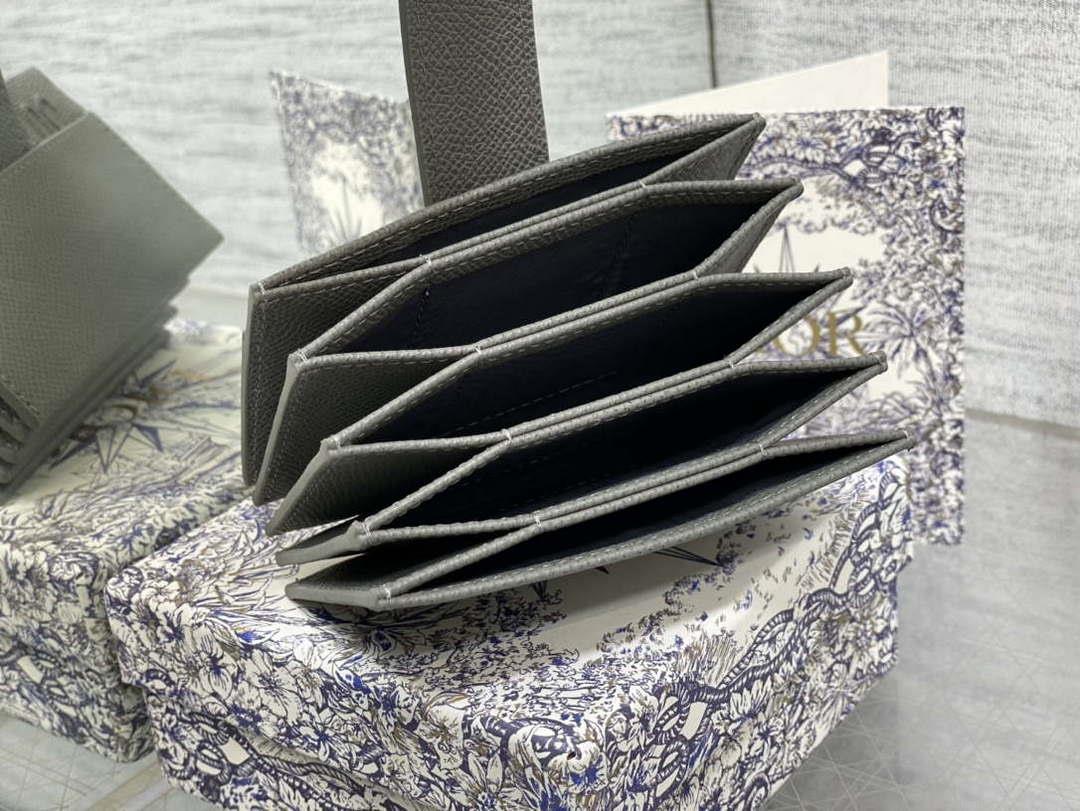 Dior 30 MONTAIGNE 5-Gate Card Holder Organ Card Holder S2058 Grained Calfskin D0017