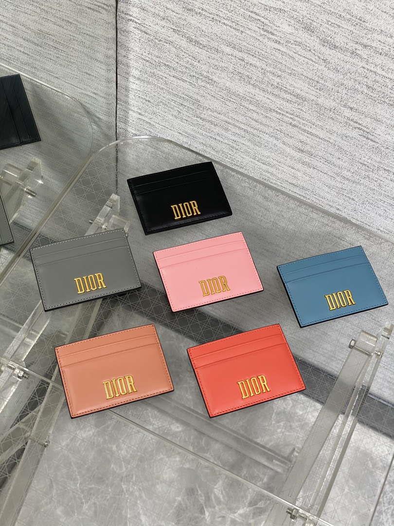 Dior Five-Slot Card Holder S5130 Grained Calfskin D0021