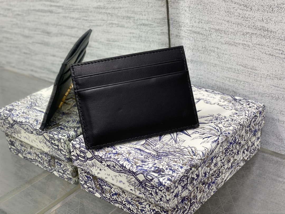 Dior Five-Slot Card Holder S5130 Grained Calfskin D0025