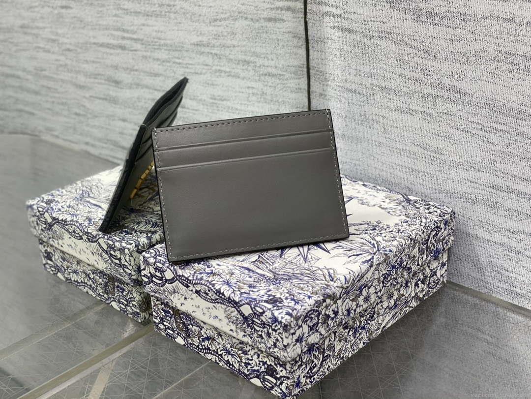 Dior Five-Slot Card Holder S5130 Grained Calfskin D0026